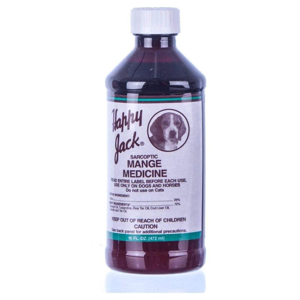 Happy Jack Sarcoptic Mange Medicine for Dogs, 16 fl oz